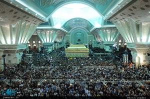 با حضور اقشار مختلف مردم و سخنان رهبر معظم انقلاب؛